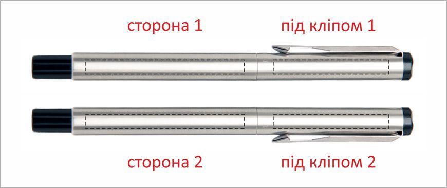 Металева ручка з логотипом, алюміній, синє чорнило, поворотна 84123585 фото