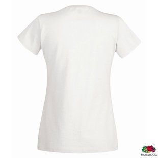 Футболка брендированная 'Lady-Fit Valueweight-T' XS (Fruit of the Loom), женский, 100% хлопок, 160 г/м&sup2;, белый 061372030XS фото
