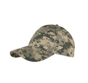Кепка з принтом камуфляж Camo, 100% бавовна з 6-ти клинами, камуфляж-піксель 4280 фото