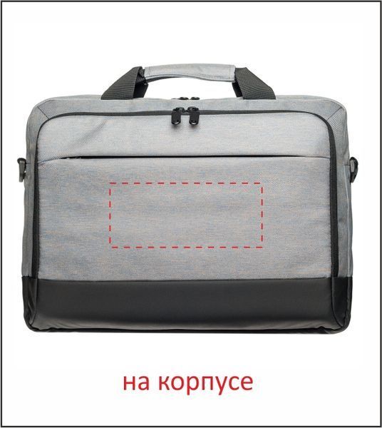 Сумка с принтом 'Noto' для ноутбука 15", полиэстер 600d, серый 20201707 фото