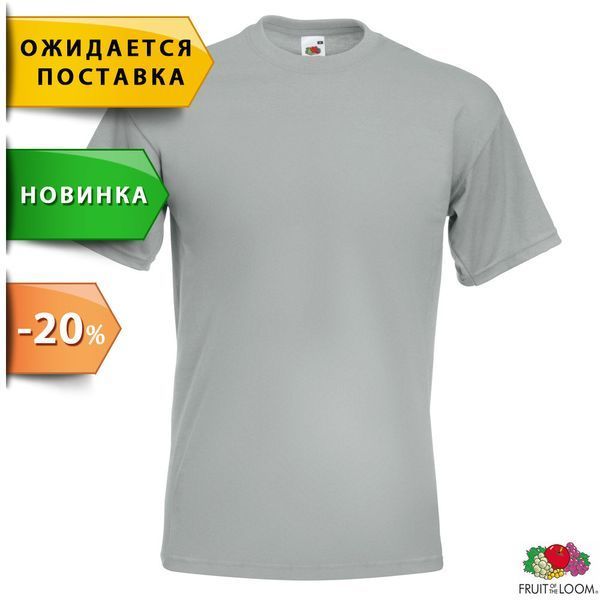 Футболка с логотипом 'Super Premium Tee' M (Fruit of the Loom), хлопок, плотность 190 г/м&sup2;, белый 061044030M фото