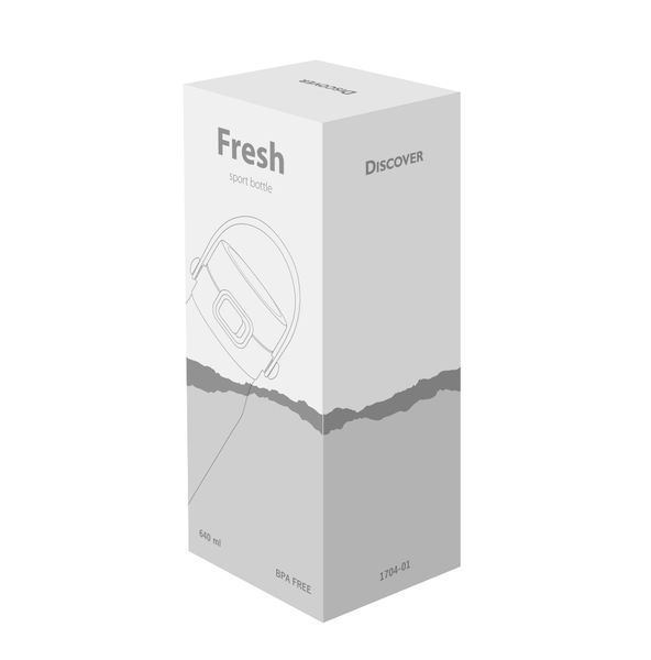 Пластикова пляшка для пиття Fresh під друк логотипу, білий 4533 фото