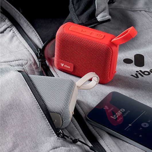 Багатофункціональна Bluetooth-колонка з логотипом OBLO, 5.0, 9,5x4x7,5 см, червоний MO272805 фото