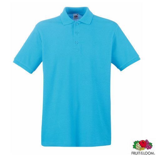 Поло з логотипом 'Premium Polo' S (Fruit of the Loom), чоловіча, 100% бавовна, 180 г/м&sup2;, блакитний 0632180ZUS фото