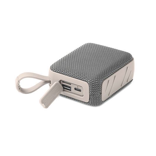 Багатофункціональна Bluetooth-колонка з логотипом OBLO, 5.0, 9,5x4x7,5 см, сірий MO272807 фото