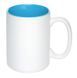 Кружка з логотипом керамічна 390 мл, матова зовні, 390 мл, блакитний 88200319 фото 4