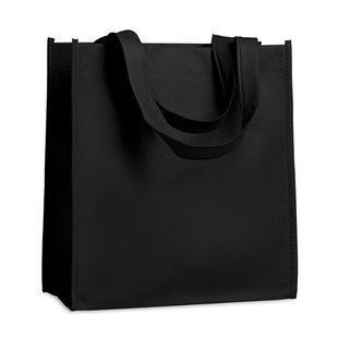 Брендованный Эко-шопер APO BAG, (спанбонд), сварная модель, 80 г/м&sup2;, 27x15x30 cм, черный MO895903 фото