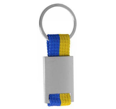 Брелок для ключів Ribbon, жовто-блакитний 4286 фото
