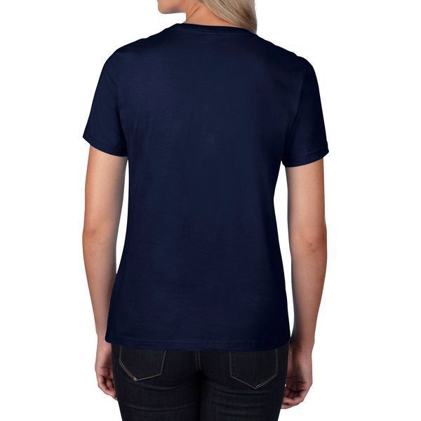 Женская футболка с логотипом Premium Cotton 185, navy 2259 фото