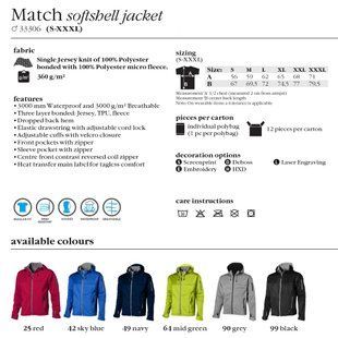 Куртка з принтом 'Softshell' S (Slazenger), чоловіча, 100% поліестер, фліс 360 г/м&sup2;, червоний 33306251 фото
