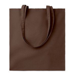 Сумка-шоппер с логотипом COTTONEL COLOUR++, цветная, 180 гр/м&sup2;, темно-коричневый MO984641 фото