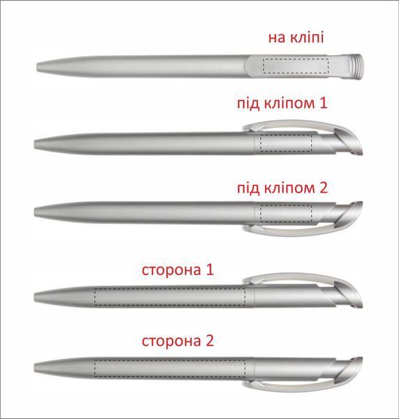 Пластикова ручка з логотипом, синє чорнило, кнопкова, кулькова 52000/5417 фото