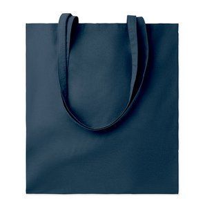 COTTONEL COLOUR +, Сумка-шоппер з логотипом кольорова, 140 гр/м&sup2;, темно-синій MO926885 фото