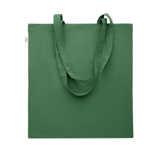 Эко-сумка с логотипом VIVEKA COLOUR, из переработанного сырья, 38x42 cм,140 г/м&sup2;, зеленый MO230260 фото
