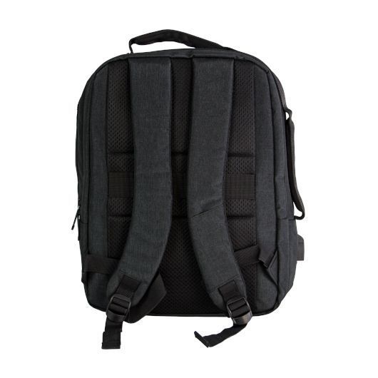 Брендований рюкзак на 2 відділення з USB KENTON, 42х13х30, чорний 50BK01199 фото