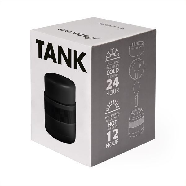 Печать на термосах Tank матовый, черный 3661 фото
