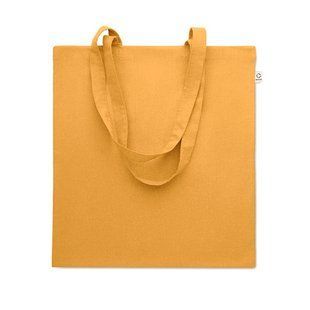 Эко-сумка с логотипом VIVEKA COLOUR, из переработанного сырья, 38x42 cм,140 г/м&sup2;, желтый MO230278 фото