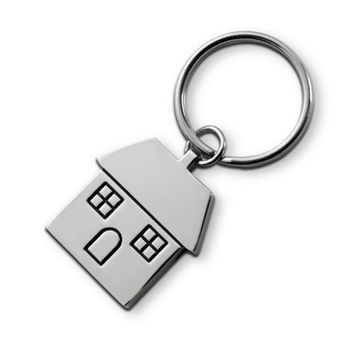 Брелок металевий з логотипом Home Key, в коробці 99238632 фото