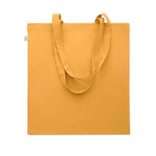Эко-сумка с логотипом VIVEKA COLOUR, из переработанного сырья, 38x42 cм,140 г/м&sup2;, желтый MO230278 фото