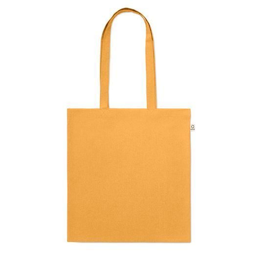 Эко-сумка с логотипом VIVEKA COLOUR, из переработанного сырья, 38x42 cм,140 г/м&sup2;, желтый MO230278 фото