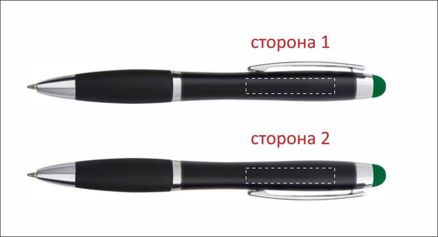 Ручка пластикова з фірмовим логотипом LED гравіювання, поворотна, синя паста 44054009 фото