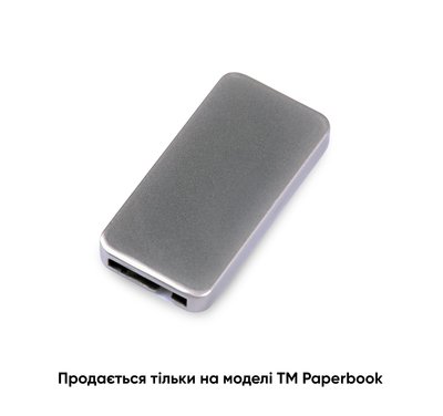 Змінна прямокутна металева табличка для записної книжки, срібний 2429 фото