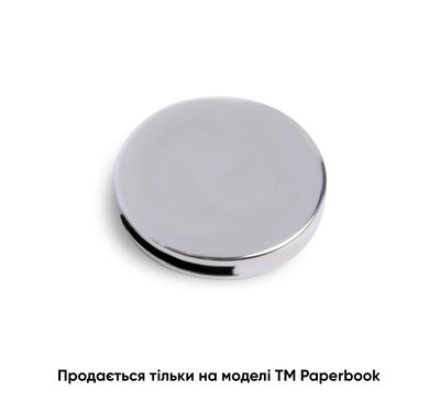Змінна кругла металева табличка для записної книжки, срібний 2430 фото