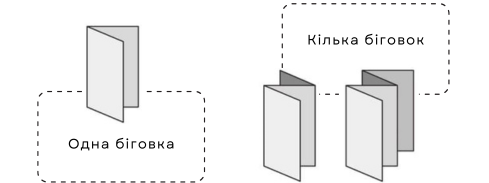 Біговка буклетів з логотипом